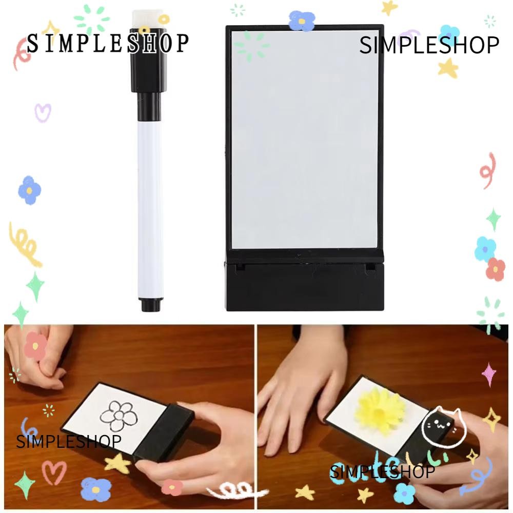 SIMPLESHOP Magic Whiteboard, Easy To Do Drawing Board Flick Pad Gimmicks, Magie Props Street Magic Tricks Performer Beginner