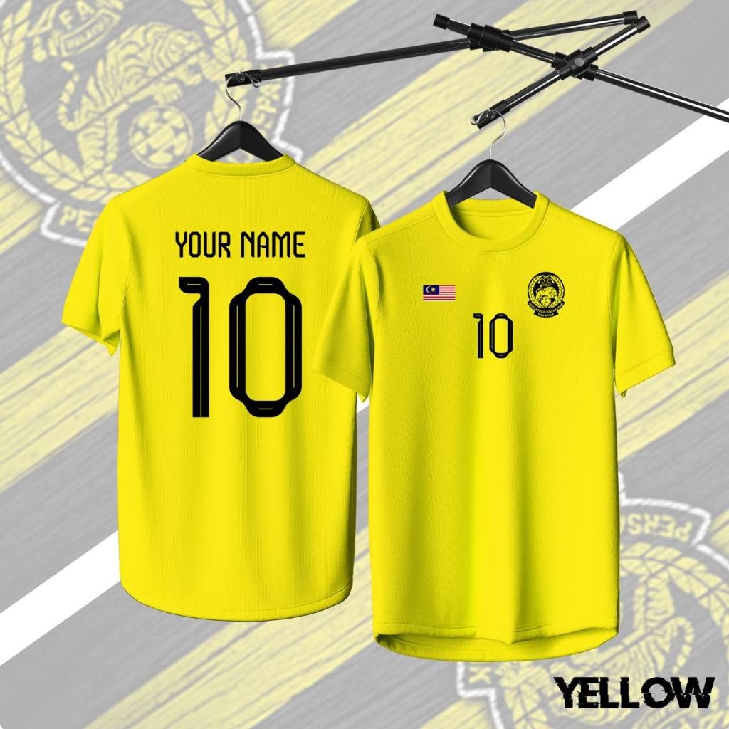 SPG11 MALAYSIA JERSEY Malaysian Football Shirt Boys Custome Name Custom Malayan Tiger Jersey Write Your Own Name