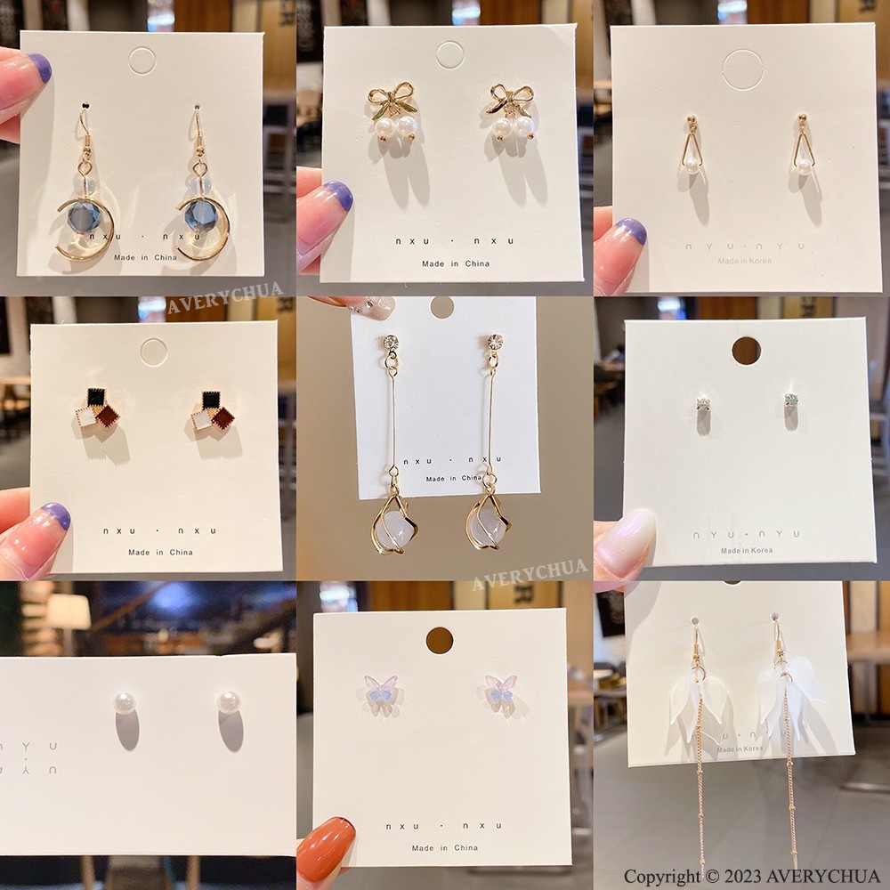 Anting-anting Earring Korean Fashion Style Cute Pearl Earring Women Earring Dangle Drop