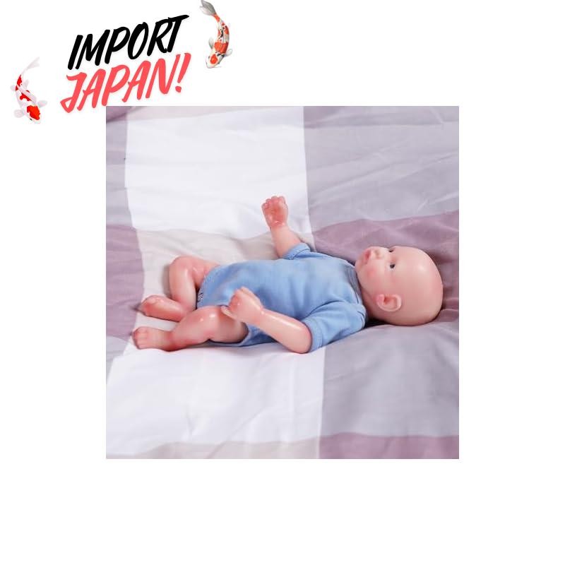 【Direct from Japan】COSDOLL Reborn Doll Full Silicone Doll Mini Real Baby Soft Doll Children Baby Doll Newborn Reborn Baby Childcare Practice Birthday Christmas Gift Pretend Play for Ages 6 and Up (26cm tall, 0.68kg, 014, Girl)