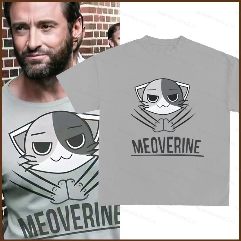 SQ2 Marvel Deadpool Wolverine Hugh Jackman James Howlett / Logan film Cosplay cloth T-shirt Anime Short Sleeve Top