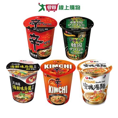Nongshim Cup Noodle Series (Spicy Shiitake Mushroom/Seaweed/Tempura Seafood Oolong/Spicy Cabbage/Anseong Soup) (62-75G/Cup) [Love Buy]