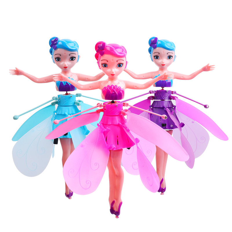 Wheatfield Life Store flying doll airplane toys for kids drone for kids remote controlled outdoor toys for kids Museum Induction Aircraft Gesture Luminous Suspended Little Flying Fairy Children's Toys Flying madaling gamitin may ilaw matibay