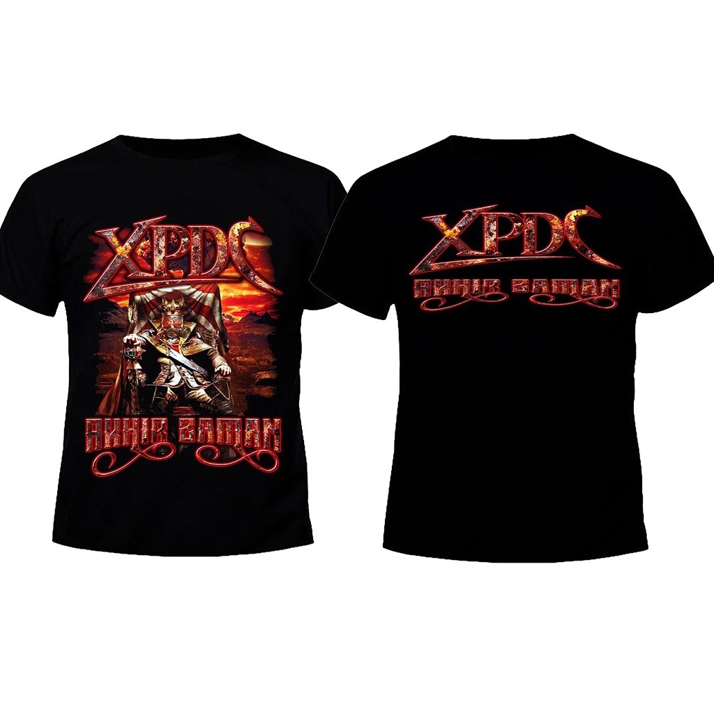 XPDC-AKHIR ZAMAN - Fashionable round neck printed cotton short-sleeved T-shirt for men and women