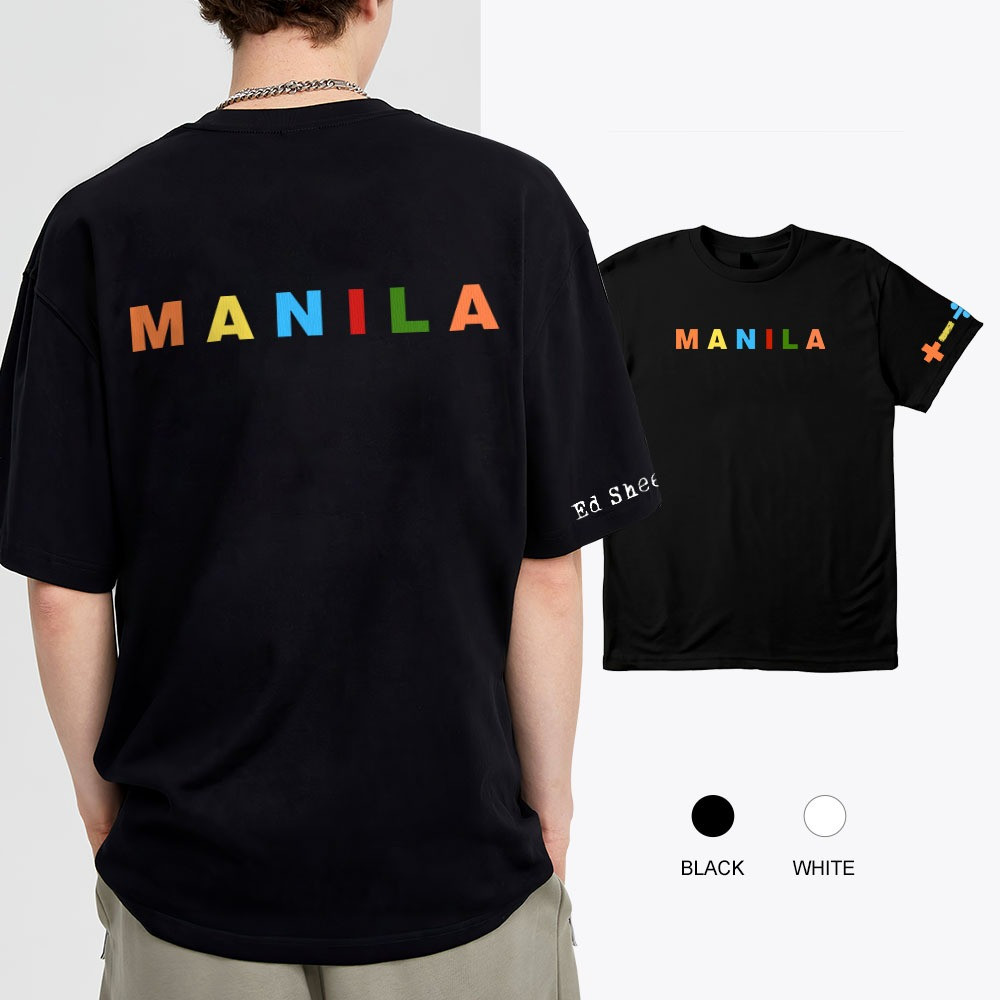 S-5XL Ready Stock Kaos ED SHEERAN +–=÷x (Mathematics Tour) INSPIRED COTTON TSHIRT 3/9 Manila concert fan support T-shirt Thick 100% Cotton Clothing Unisex Tee