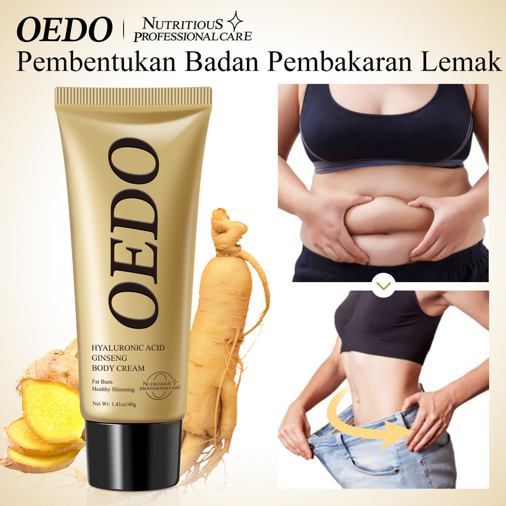 OEDO Hyaluronic Acid Ginseng Slimming Cream Burning Fat Body Care(40g)