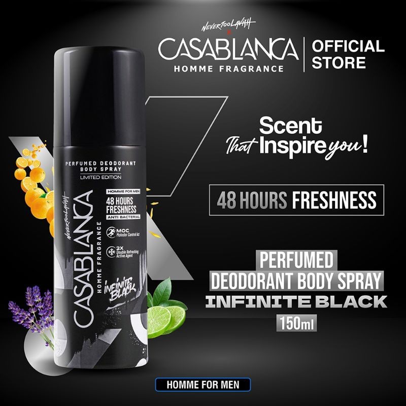 Premium Quality CASABLANCA PARFUM SPRAY MEN/COWOK 150ML 100% TERMURAH PROMO TOKO BARU Reliable Versatile