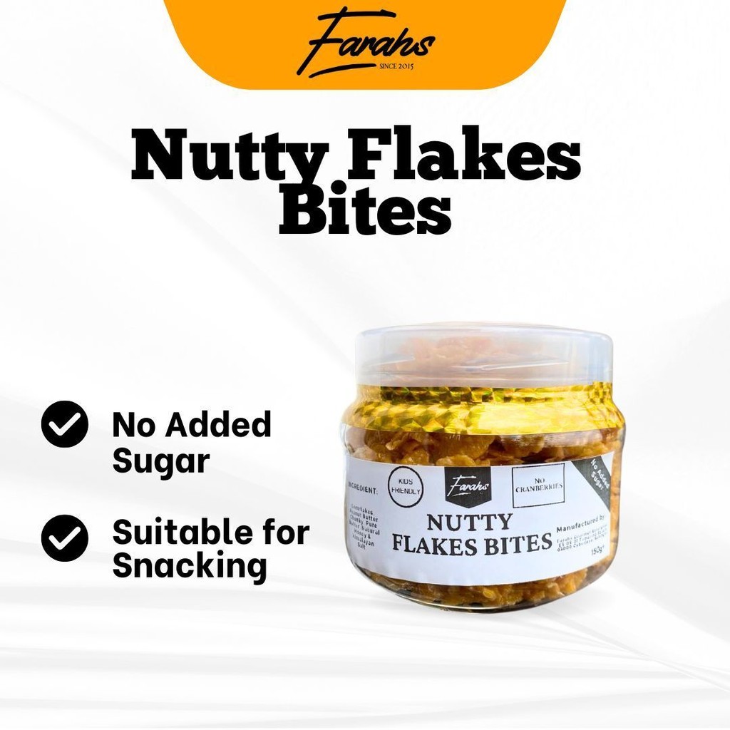 NUTTY FLAKE BITES (Honey Cornflakes) Tak Manis