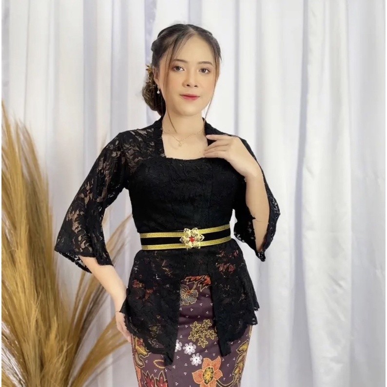 Kebaya bali Brocade sofia strait Bell Sleeves