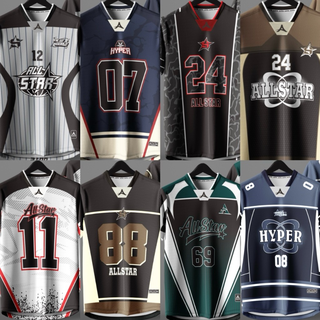 (HARGA BORONG) NFL SUBLIMATION JERSEY UNISEX T-SHIRT DESIGN LAKER (BAJU JERSI MALAYSIA VIRAL LENGAN PENDEK SPORT) MAJ