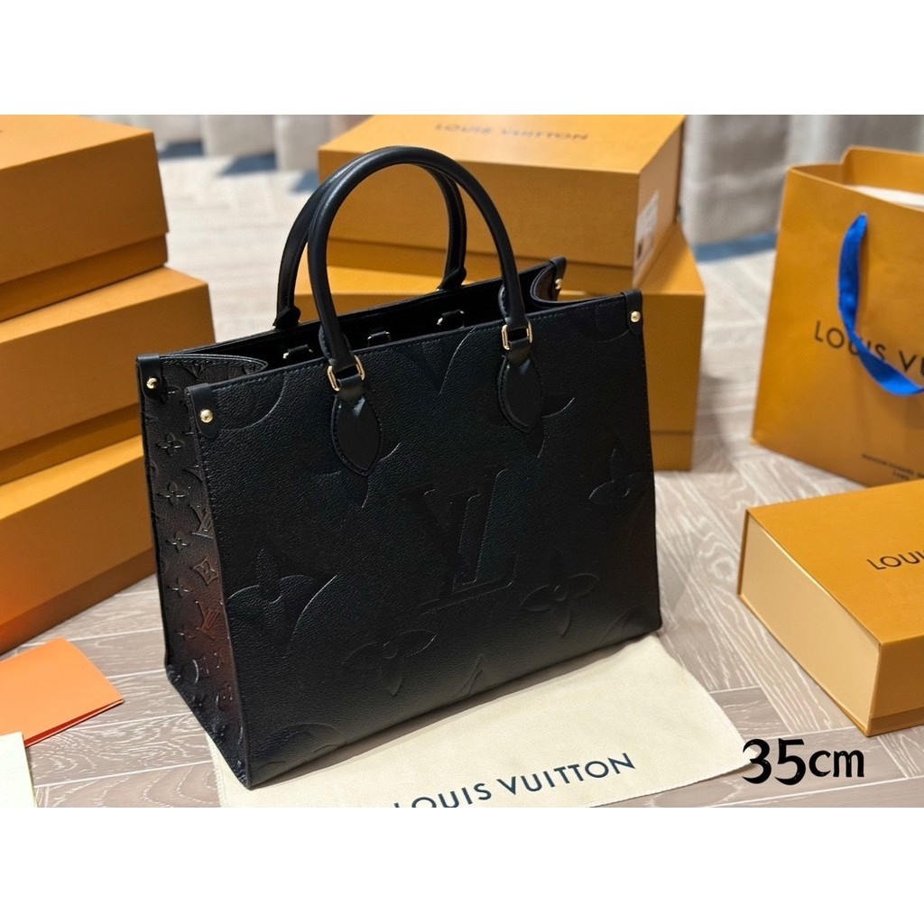 [Skin Special Selection] 290 Matching Box size: 35cm Quality Super Good Understand Goods Come!! Whole Bag Is Cowhide onthego Medium Handbag Search L Home Shopping Details Texture Over 36ZE