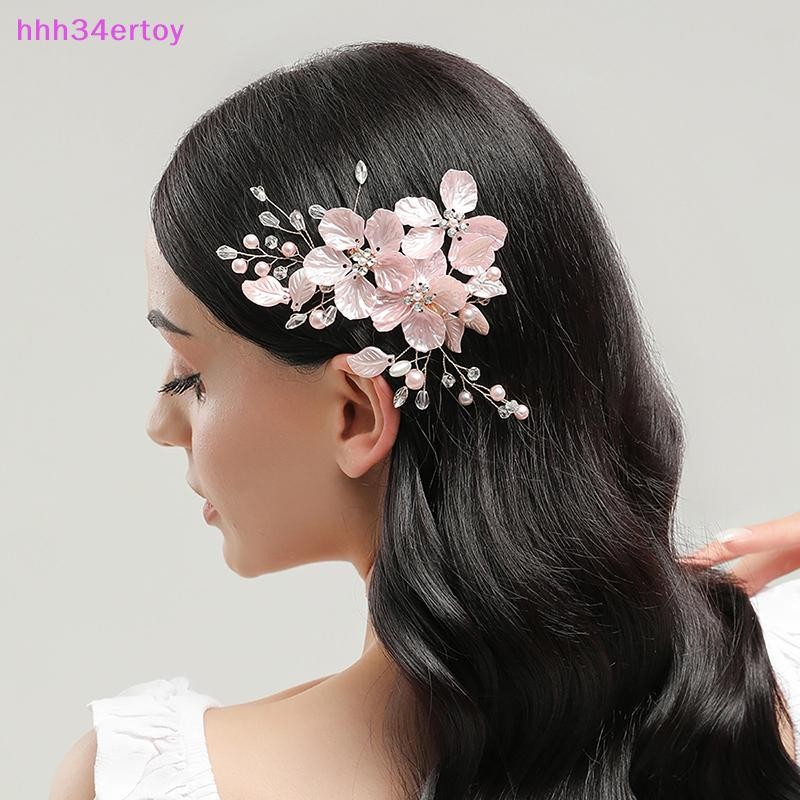 hhh34ertoy> Crystal Pearl Flower Hair Clips Elegant Headwear For Women Jewels Bridal Wedding Hair Accessories well