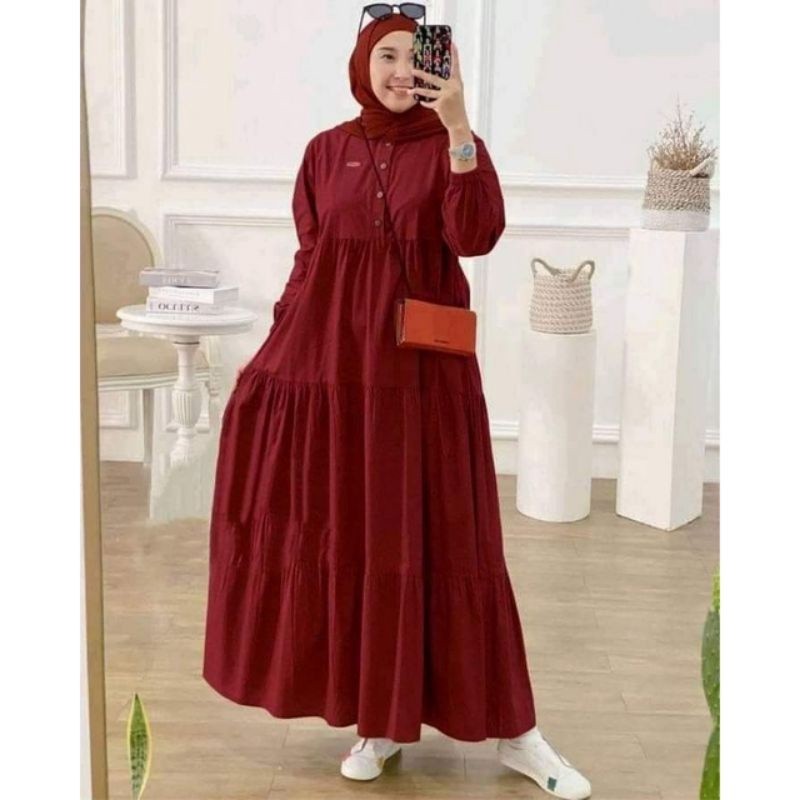 Reliable Durable Frayabatik | Kirania Gamis Plain Rayon Busui Stacking Premium - Image 5