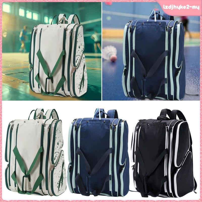 [lzdjhyke2] Pickleball Gear Carrier Bag with Adjustable Straps for Sports Activities