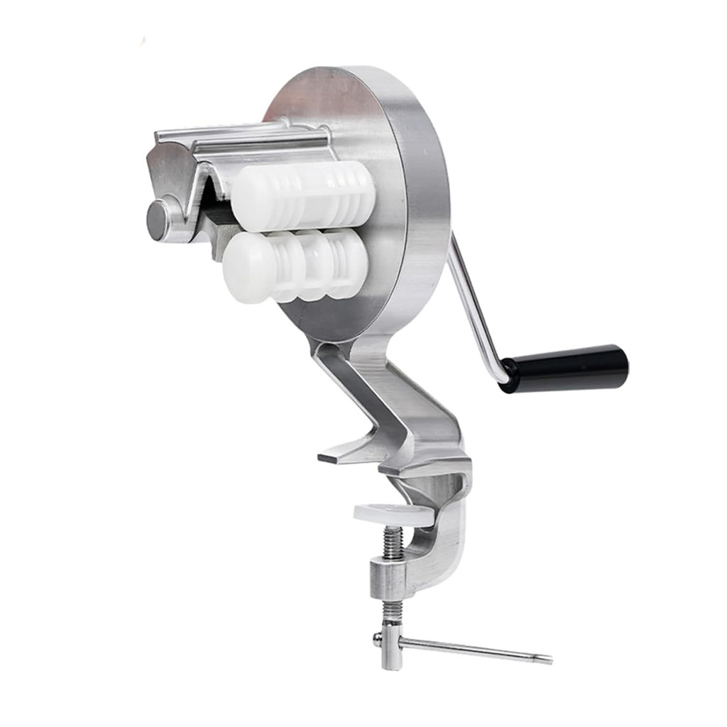 Manual Pasta Machine, Manual Noodle Making Press Machine, Stainless Steel Pasta Maker, Pasta Machine Hand Crank, Manual Pasta Maker Machine for Pasta, Dumpling Skin, Spaghetti