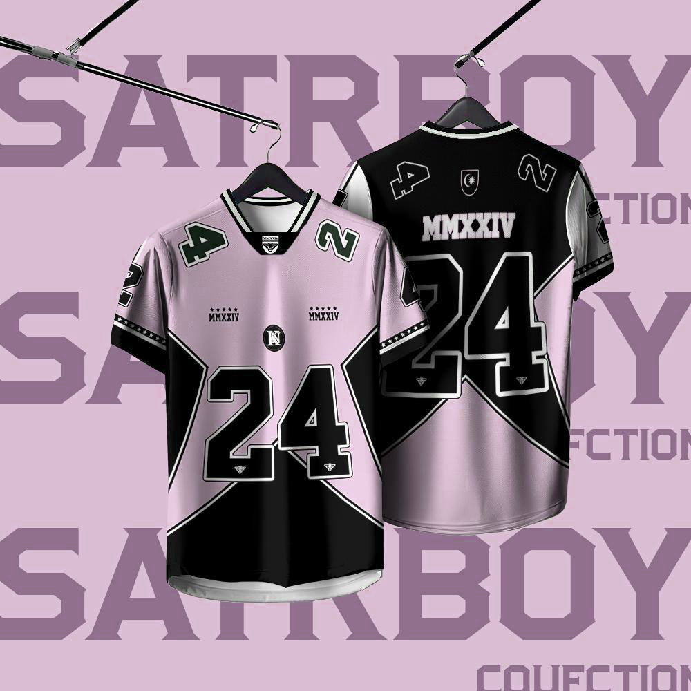 [Free Custom name] 2025 NFL Edition Jersey Baju Tshirt Lelaki Lengan Pendek Retro Collar Full Sublimation Microfiber Jersi Viral Tiktok Unisex