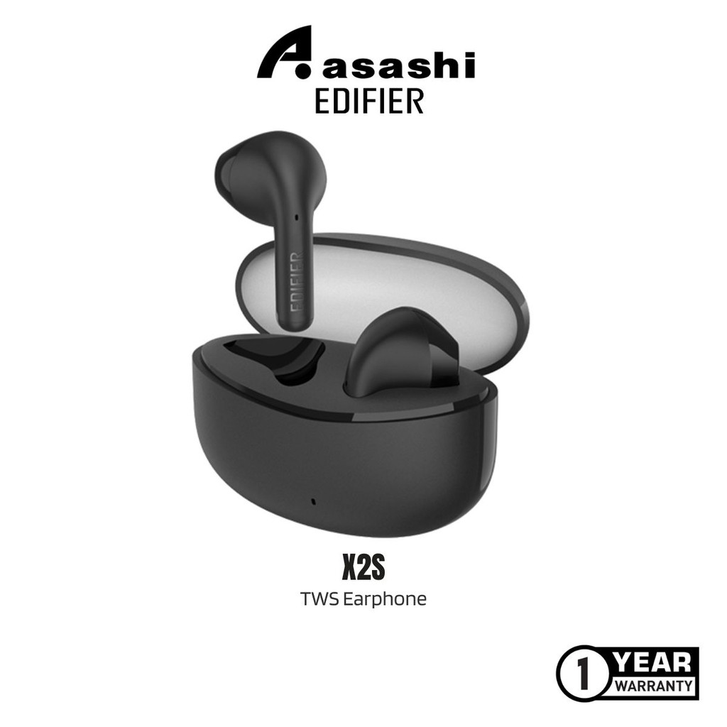 Edifier X2S Wireless Earbuds with App Control Bluetooth V5.3 Built In Mic IP54 Touch Control Volume Control
