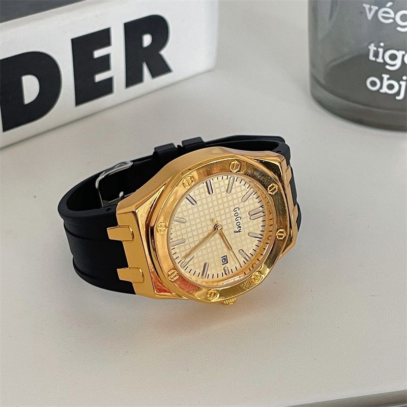 Fashion Influencer Local Tyrant Golden Domineering Unique Big Dial Watch Trendy Female Trendy Men Youth Trendy Style Fried St