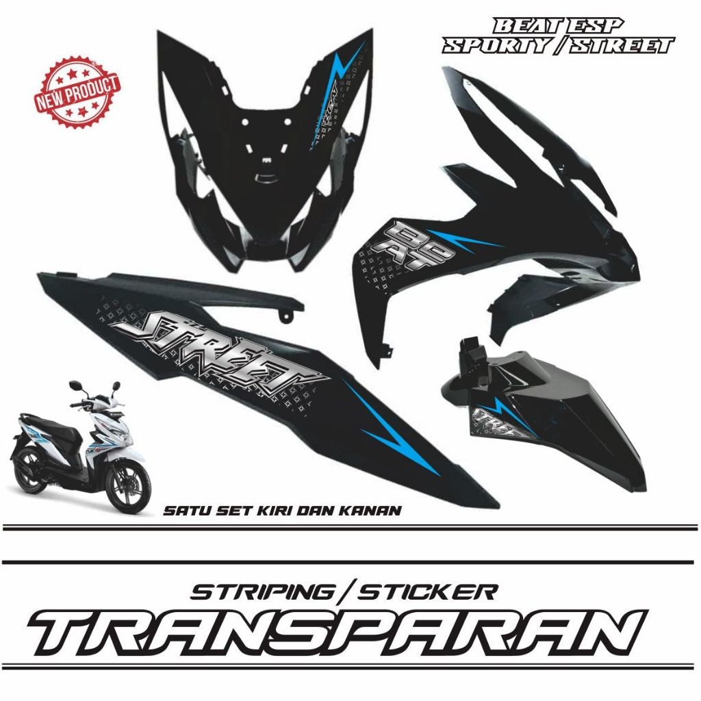 TRANSPARENT - UV TRANSPARENT STRIPING ESP 2016-2019BEAT TRANSPARENT POLE VARIATION/ SPORTYBEAT NEW/ SPORTYBEAT