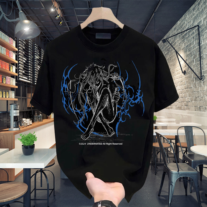 Underhated Amry 100% Cotton Baju Combed 20s Kaos Oversized Boxy Fit T Shirt Men and Women Tee - Official Merchandise