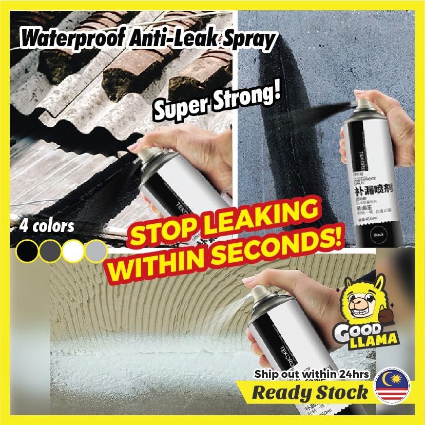 GOOD LLAMA Anti-Leak Sealant Spray Waterproof Repair Roof Crack Stop Leaking Pipe Bumbung Bocor