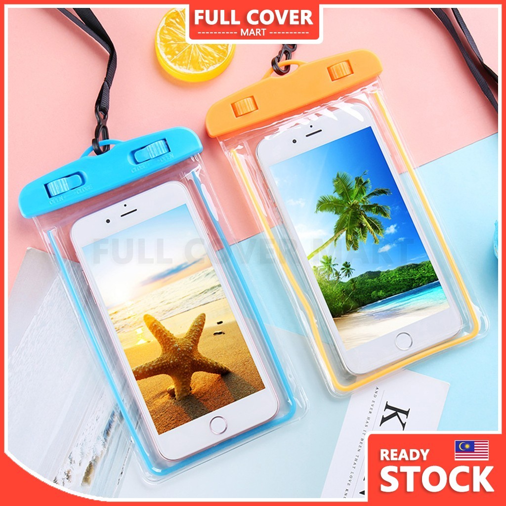 (WTR6) Universal Outdoor Waterproof Phone Pouch Dust Dirt Proof Floating Phone Case Eco-Friendly Dark In Glow