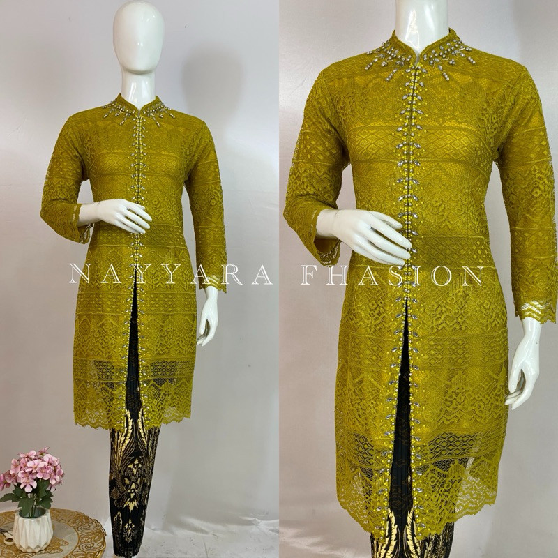 Reliable Have Modern Kebaya \ Tunic Brocade Set Encim Brukat Party Gamis