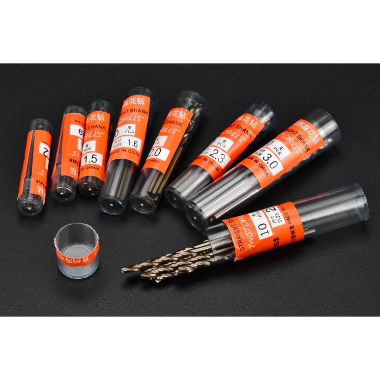 Professional DIY 190 > Drill Nozzle Bit Straight Shank High Speed Steel Stainless Alloy Twist 0.3/0.4/0.5/0.6/0.7/0.8...