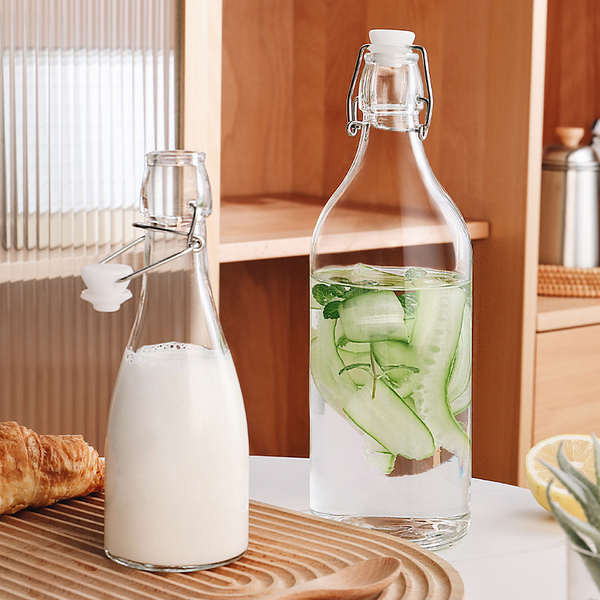 botol air botol air budak botol air tahan sejuk Botol air sejuk kaca bebas plumbum tertutup, botol air sejuk isi rumah, susu kedelai, minuman, cawan air sejuk, bekas air, botol jus