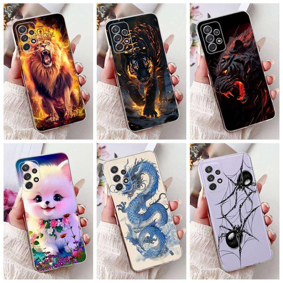 Cool Cartoon Casing For Samsung Galaxy A33 5G SM-A336B / A53 5G SM-A536B Case Transparent Silicone Clear TPU Soft Back Cover