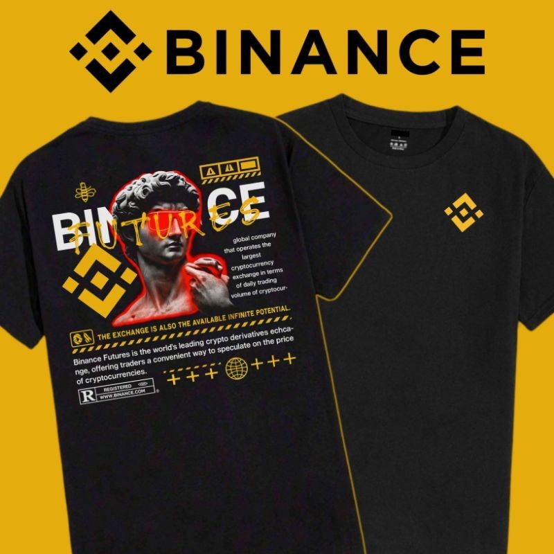 HITAM BINANCE STREETWEAR KAOS / BINANCE BNB TSHIRT / PREMIUM COMBED COTTON / BLACK / UNISEX MEN AND WOMEN