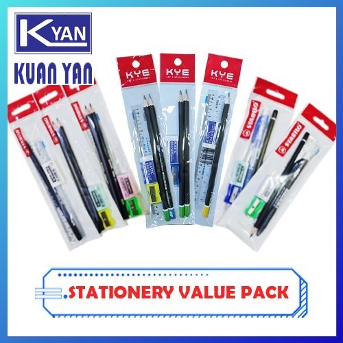 STABILO/JIMAT STATIONERY VALUE PACK Ready Pack | Stationery Set | Value Pack | Birthday Gift Set Kids | Goodies Kids Set