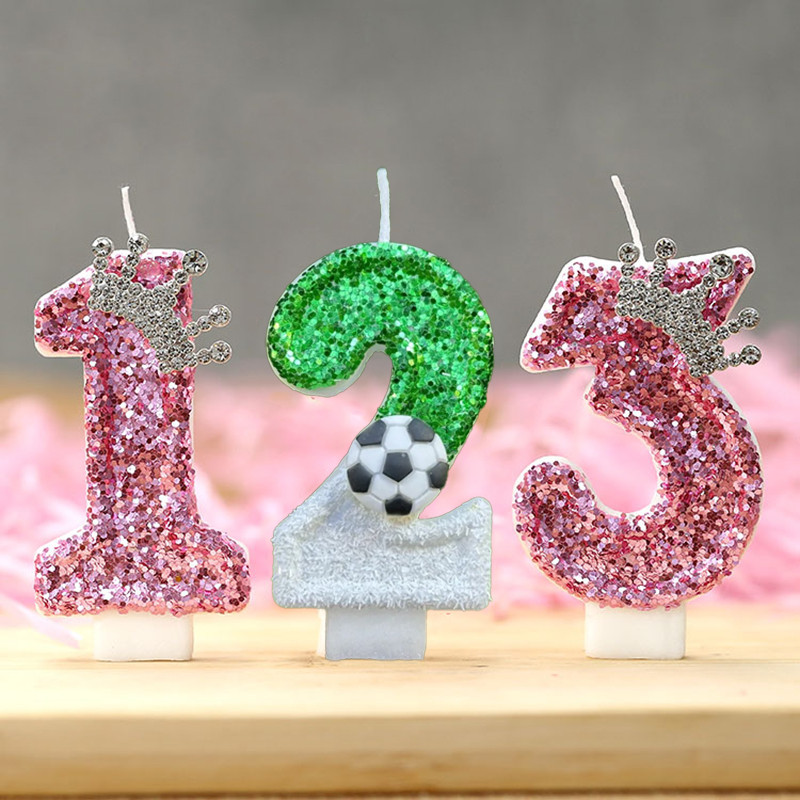 Personalized Birthday Number Candles - Party Decorative Candle Perfect for Cake Decorating
