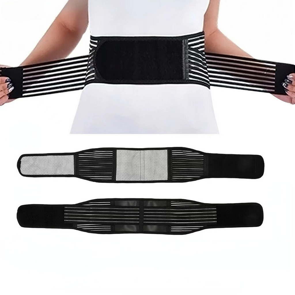 1Pcs Adjustable Neoprene Double Pull Lumbar Support Lower Back Belt Brace Pain Relief Band Waist Belt