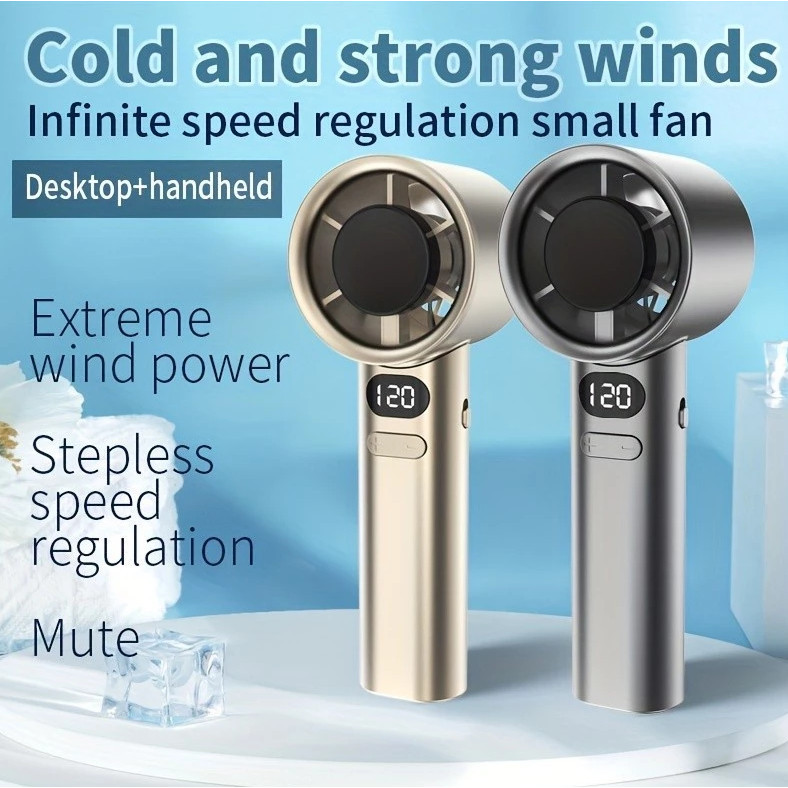 New Stock!! Usb fan Portable USB Mini Fan kipas mini kipas tangan Mini Fan Rechargeable Handheld Fan with Led fan