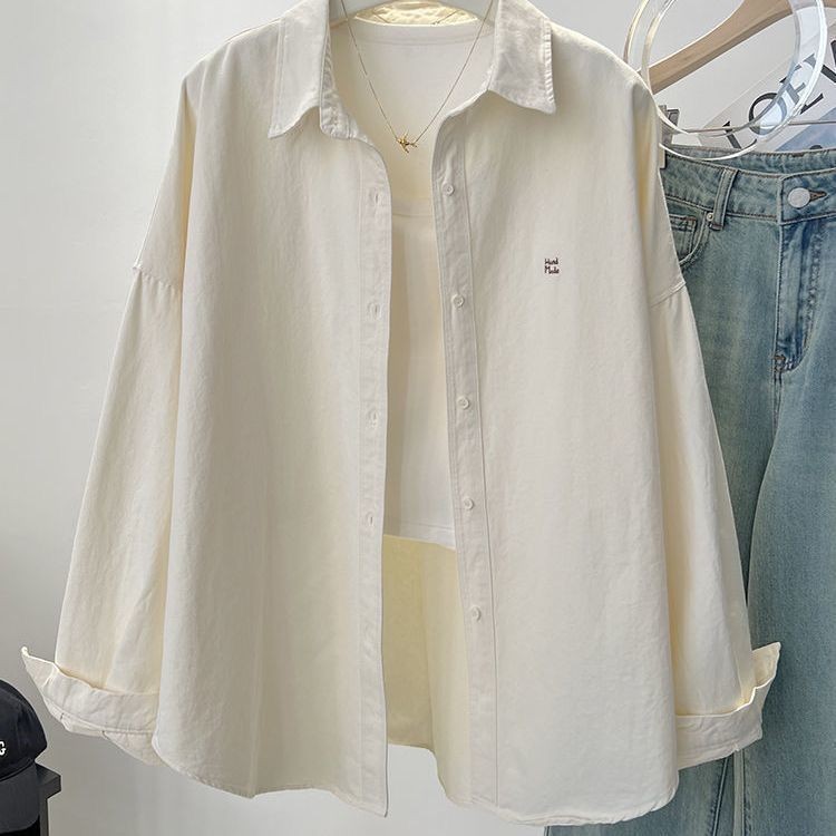 ?GHIIO? [ready stock in Malaysia] Blouse Women Shirt New Korean Style Loose Embroidered Long Sleeve Shirt