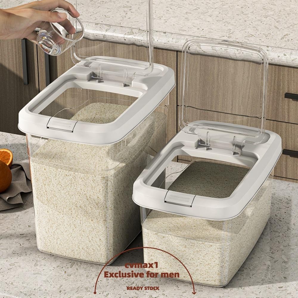 Local sellers Rice Bucket, Waterproof Sealed Leakproof Rice Grain Storage Box, Creative Convenient Moisture-proof Large Capacity Sealed Cans