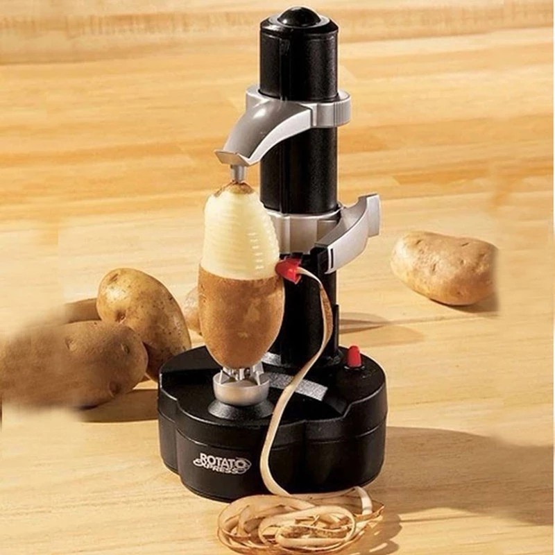 ⚡️Local Delivery⚡️ Electric Spiral Apple Peeler Cutter Slicer Fruit Potato Automatic Battery Operated Machine Peeler Slicer Machine Kitchen Tools