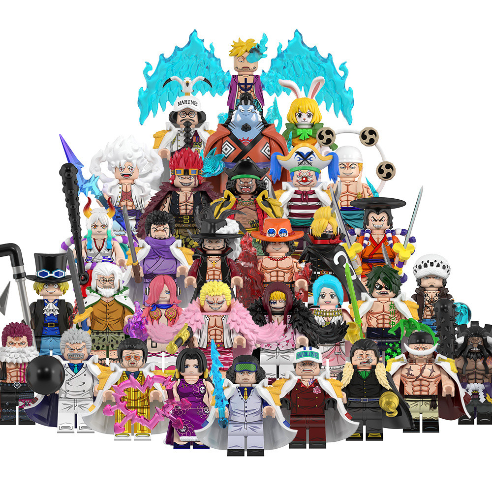 Compatible with Lego One Piece Series Chola Calmi Hawk Marshall D Titch Blocks Minifigure Toys