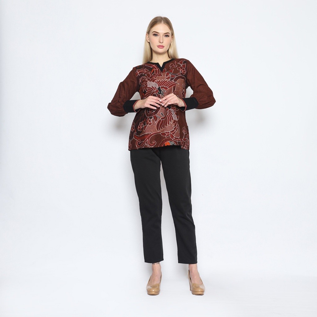 Multi Have My Aksa Women's Batik Blouse Cassia Cairo Quality Premium - Image 4