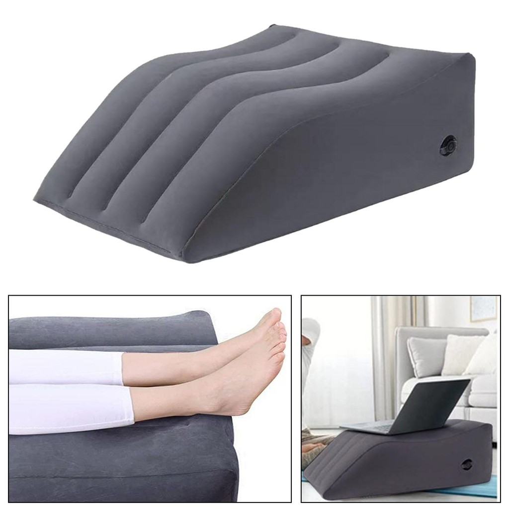 [uguuiya] Inflatable Leg Pillow Leg Pillow Comfort Leg Pillow Leg Support Feet Pillow for Airplane Reading Travel Car Accessories