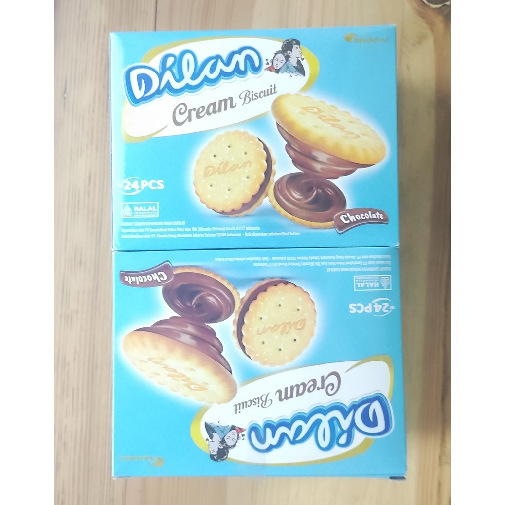 Dilan Biscuit Sandwich Cream Chocolate 16 gr BOX