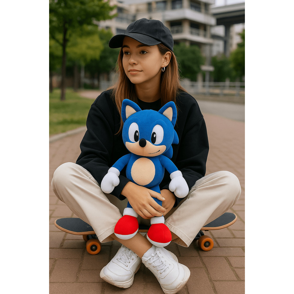 Unleash Joy with the Sonic the Hedgehog Shadow Plush Toy - A Perfect Gift for Babies, Kids, and Toy Enthusiasts