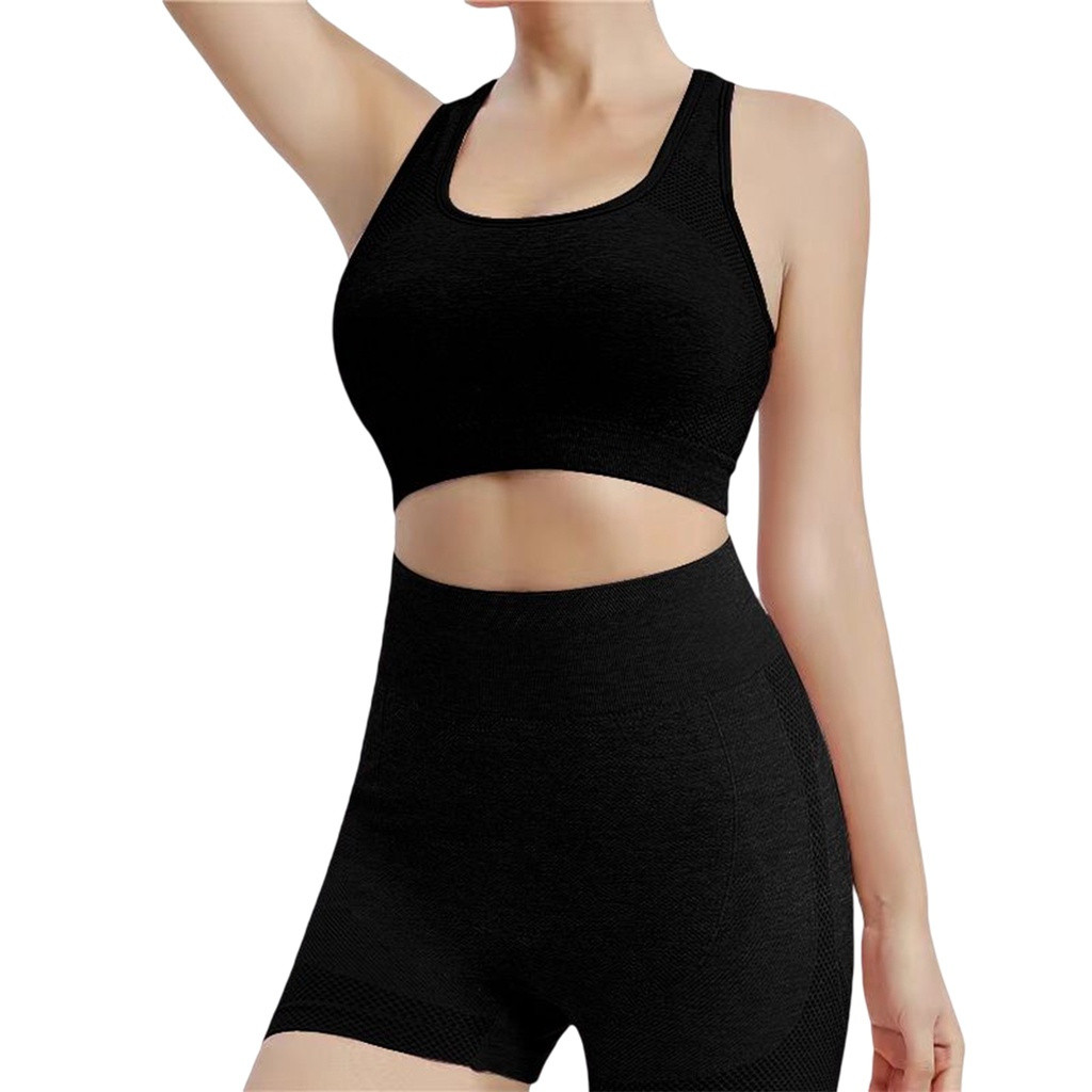 2 yoga set, athleisure backless suspender set, women's athleisure bodysuit, shorts & bra tracksuit, running tight bra shorts gym wear