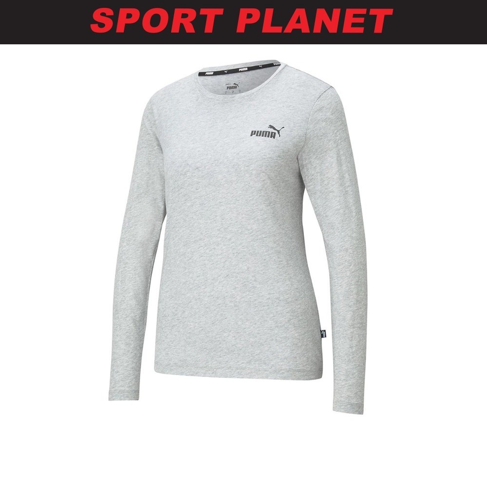 Puma Women Essentials Long SleeveTee Shirt Baju Perempuan (586782-04) Sport Planet 32-17