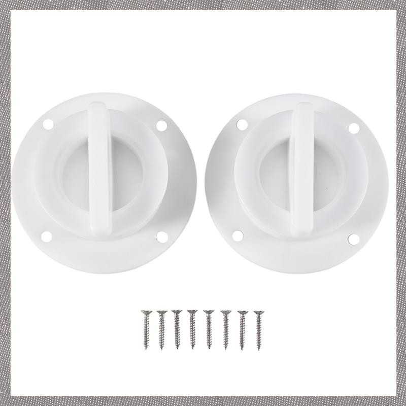[M G L O] Universal White Nylon Marine Boat Transom Deck Mount Drain Scupper Valve Screw Cap Bung Stopper Replacement Accessories