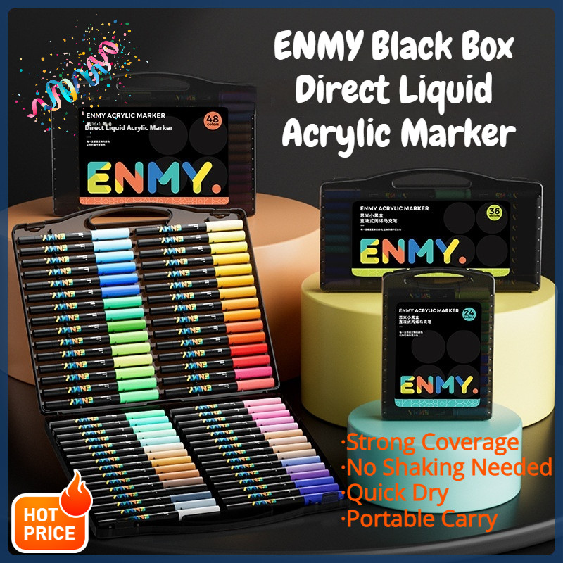 ENMY Acrylic Marker Soft Tip Pen Paint Drawing Colouring Painting Art Pen