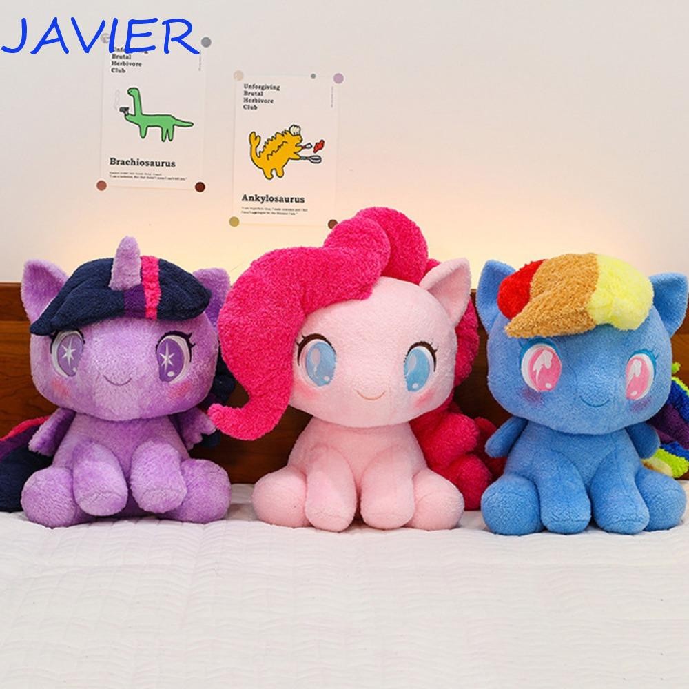JAVIER Little Pony Plush Toy, Cartoon Sparkle Little Pony Stuffed Doll, Home Ornaments Soft Sitting Cute Anime Pony Plush Doll Kid Toy