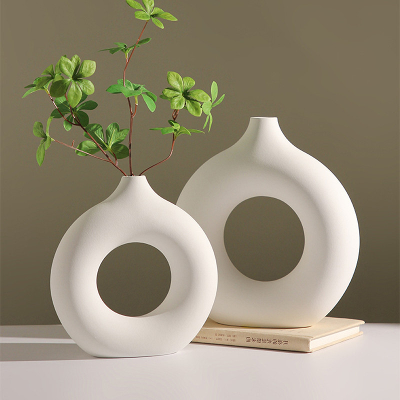 Nordic Flower Vase Simple Vases Hydroponic Vase Plastic Desktop Decor Home Decoration