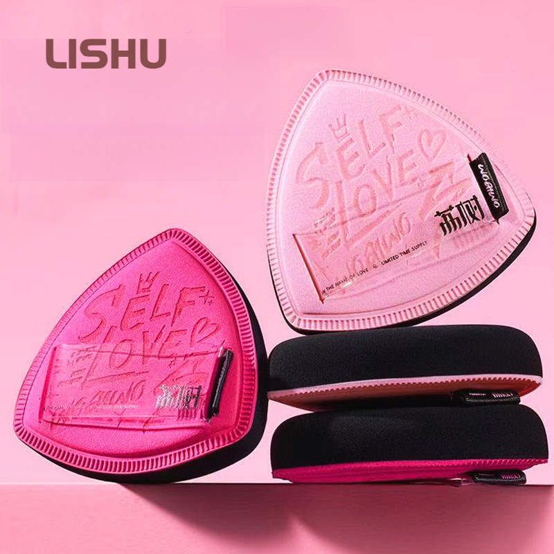 LISHU Powder Puff Black Pineapple Powder Puff Cushion Special For Foundation Liquid Super Soft Dry And Wet Two-In-One Beauty Egg Base Brush Powder Puff